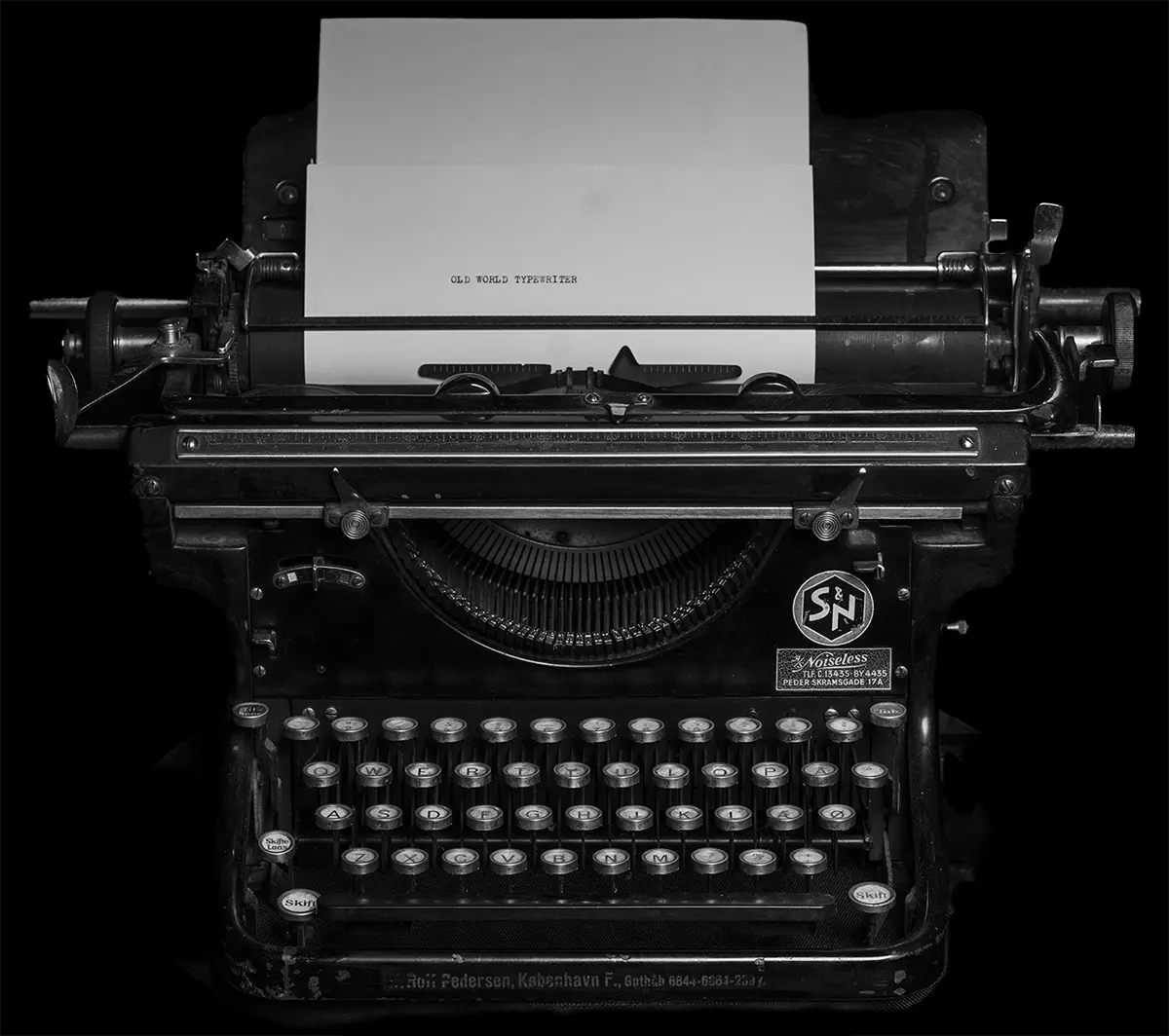 Vintage typewriter
